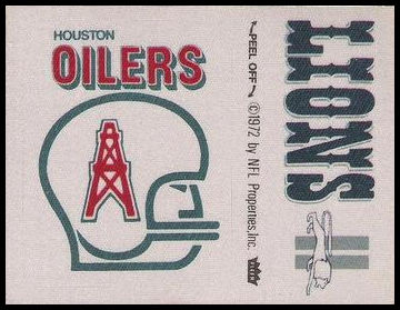 Houston Oilers Logo Detroit Lions Name